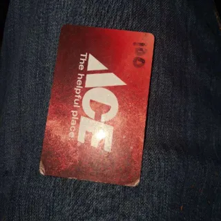$100,00 Ace hardware