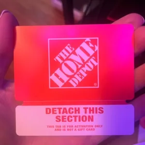 $50.00 home Depot 