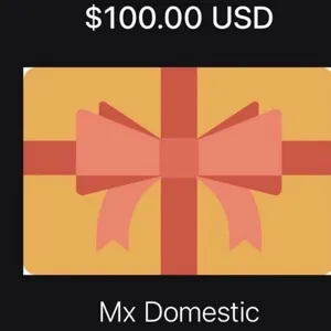 $100.00 Mx Domestic