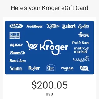 $200.00 Kroger 