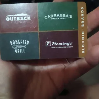 $25,00 Outback / Fleming's / Bonefish grill