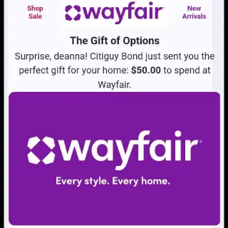 $50,00 Wayfair