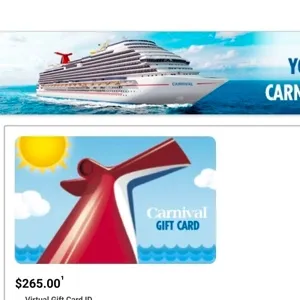 $265.00 Carnival