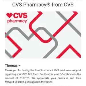 $50.00 CVS