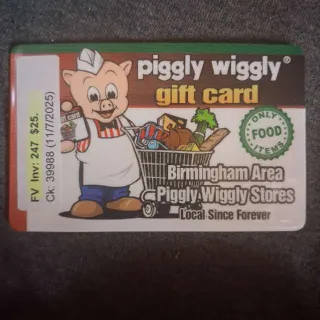 $25,00 Piggly Wiggly