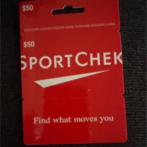 $50.00 Sport check 