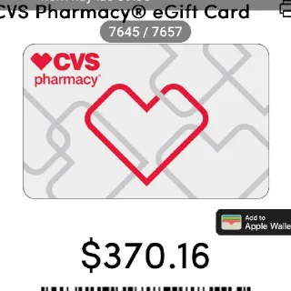 $370,00 Cvs