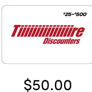 $50.00 Tire discount 