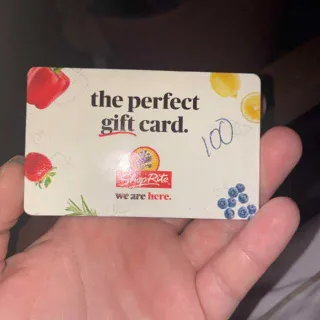 $100,00 Shop rite