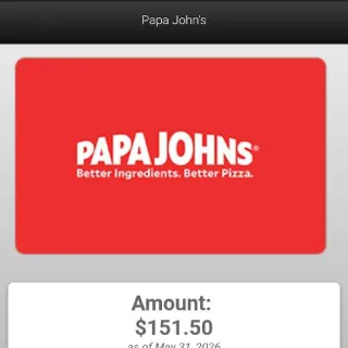 $151,00 Papajohns