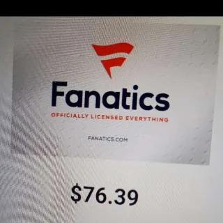 $76,00 Fanatics