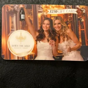 $250 Down the aisle