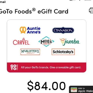 $84,00 GotoF