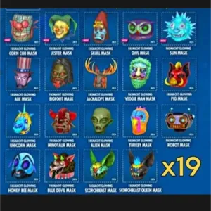 19 glowing masks