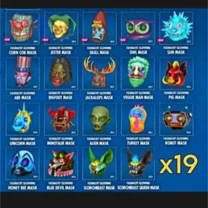 19 glowing masks