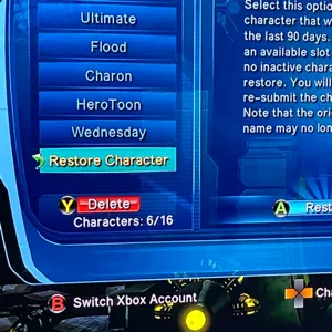 DCUO ACCOUNT [XBOX]