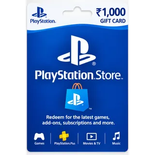Playstation India INR 1000 AUTO DELIVERY