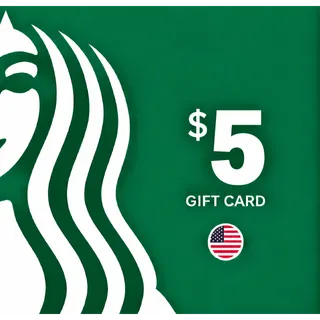 $5.00 USD Starbucks Giftcard 