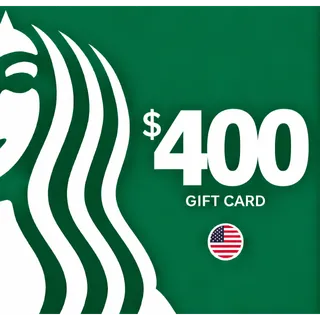 $400.00 USD Starbucks Giftcard