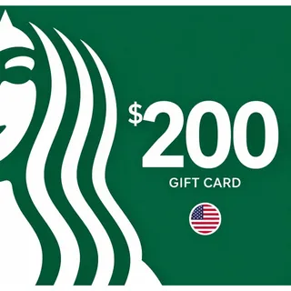 $200.00 USD Starbucks Giftcard