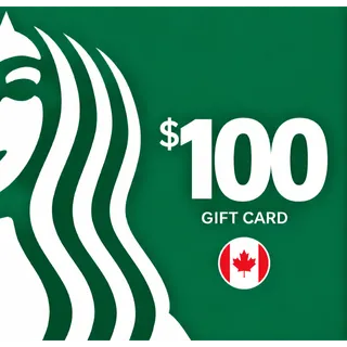 $100.00 CAD Starbucks Giftcard Automatic delivery