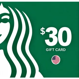 $30.00 USD Starbucks Giftcard 