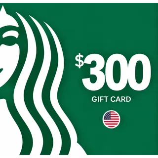 $300.00 USD Starbucks Giftcard 