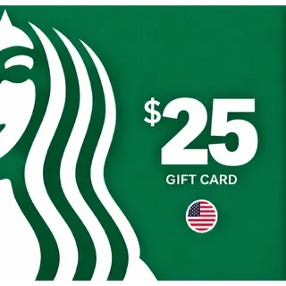 $25.00 USD Starbucks Giftcard 