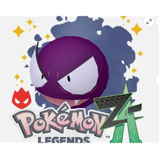 Shiny Alpha Gastly – Pokémon Legends ZA (6IV, EV Trained, Battle-Ready)