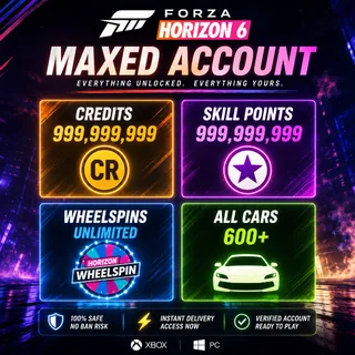 FORZA HORIZON 6 | 999.999.999 CREDITS | 999.999.999 SUPER WHEELSPIN | ALL CARS  | PC / XBOX