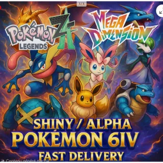 POKEMON LEGENDS ZA (Z-A) ✨ 12x CUSTOM SHINY / ALPHA Pokémon 6iv ⭐ NEW DLC Pokémon