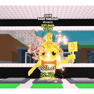 GOLD Esok Sekolah 37.5M/s Lucky Block secret brainrot! INSTANT DELIVERY