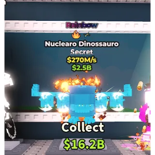 RAINBOW NUCLEARO DINOSSAURO + 2 TRAITS (270M/s) INSTANT DELIVERY