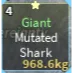 Giant Mutated Shark Fisch