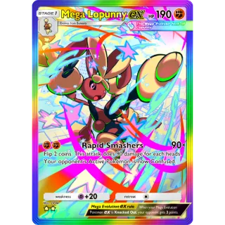 Rainbow Rare Mega Lopunny EX ⭐⭐