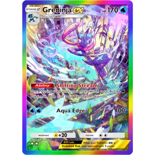 Rainbow Rare Greninja EX ⭐️⭐️