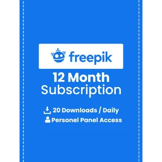 Freepik 12-Month Premium Subscription