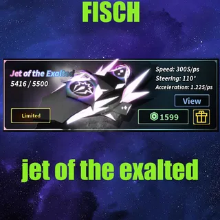 Fisch -jet of the exalted
