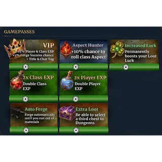 Dungeon Lootr - all gamepasses