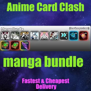 Anime Card Clash manga bundle 