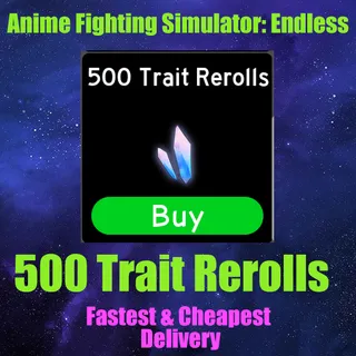 Anime Fighting Simulator Endless 500 Trait Rerolls