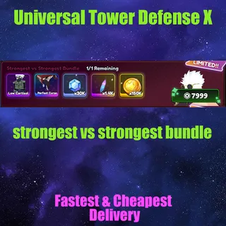 Universal Tower Defense X strongest vs strongest bundle