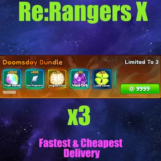 anime Rangers X Doomsday Bundle x3