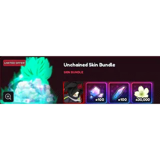 Anime Vanguards unchained skin bundle 