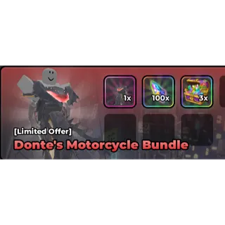 Anime Warriors III DONTE'S MOTORCYCLE BUNDLE 
