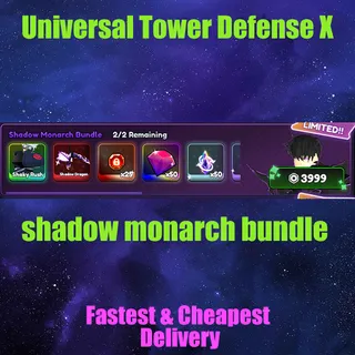 Universal Tower Defense X shadow monarch bundle