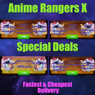 anime Rangers X  The Strongest Bundle + Malevolent Bundle + Cursed Bundle + Sorcerer Bundle 