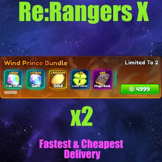 anime Rangers X wind prince bundle x2