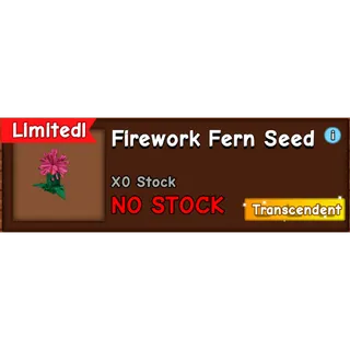 Firework Fern Seed