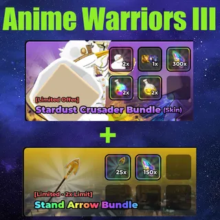 Anime Warriors III stardust crusader bundle (skin)-stand arrow bundle 